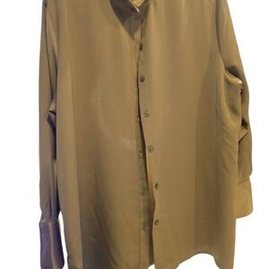 Women's Classic Tan Button-Down Shirt